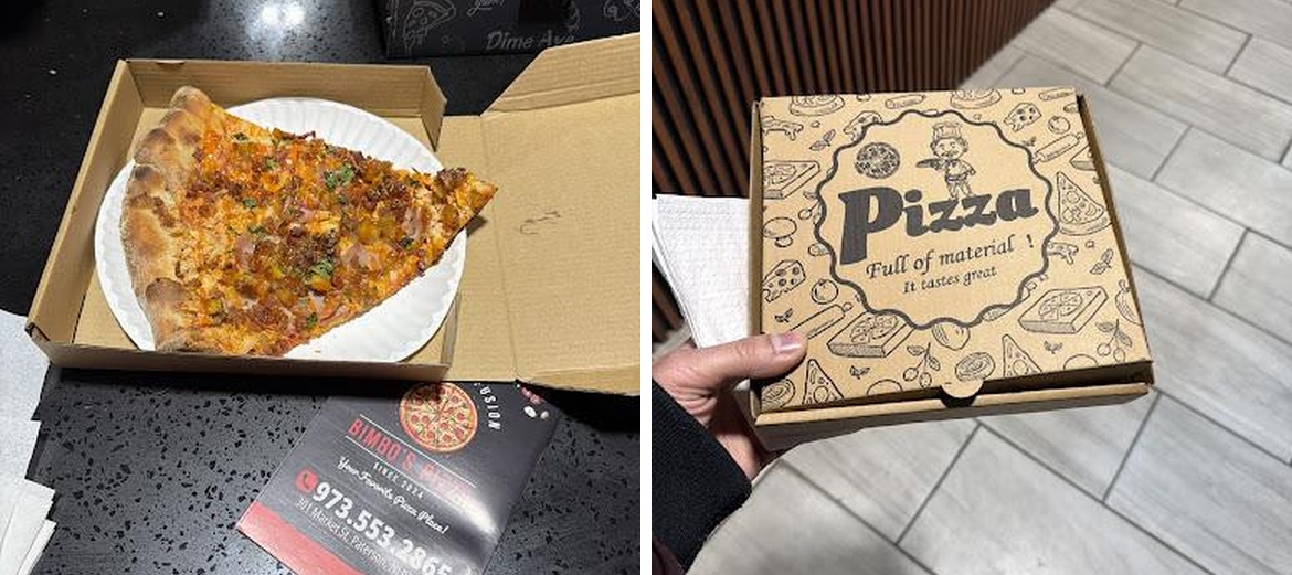 Bimbo's Pizza Menu